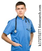Portrait of a young surgeon