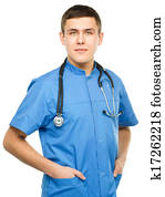 Portrait of a young surgeon
