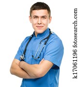 Portrait of a young surgeon