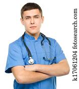 Portrait of a young surgeon