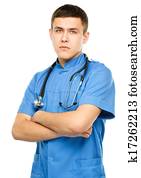 Portrait of a young surgeon