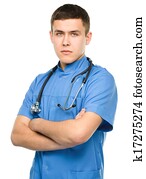 Portrait of a young surgeon