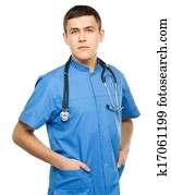 Portrait of a young surgeon