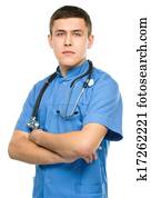 Portrait of a young surgeon