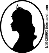 Princess silhouette Princess silhouette