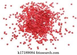 Red confetti