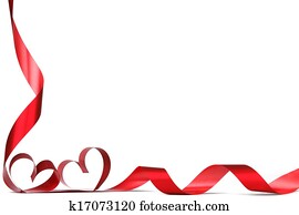 Red heart ribbons Red heart ribbons