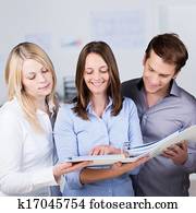 réussi, associés, consultant, a, fichier