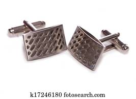 silver cuff links