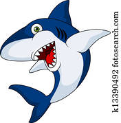 Smiling shark cartoon Smiling shark cartoon