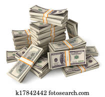 Stack of dollars Stack of dollars