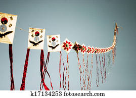 Traditional culture  in south Korea,kite flying
