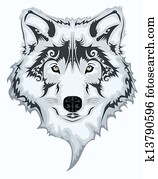 Tribal wolf Tribal wolf