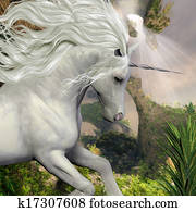 Unicorn and Yucca Plant Unicorn and Yucca Plant