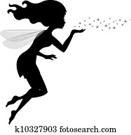 vacker, kärlek, fe, sandning, blowin