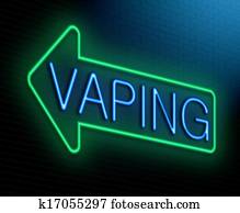 Vaping concept.