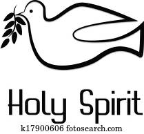 vektor, von, heiliger geist, symbol vektor, von, heiliger geist, symbol