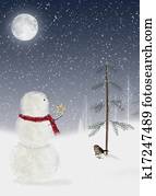 חג המולד, איש שלג