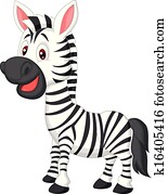 חמוד, zebra, ציור היתולי