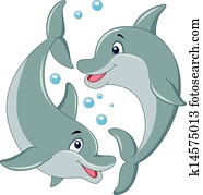 חמוד, דולפין, קשר, ציור היתולי