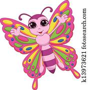 חמוד, פרפר, ציור היתולי