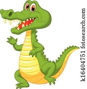 חמוד, תנין, ציור היתולי