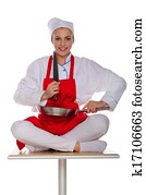 לחייך, בשל, עם, צלחות