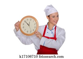 לחייך, טבח, מציג, שעון