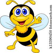 מצחיק, דבורה, ציור היתולי, לקרזל