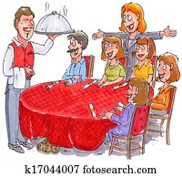 מקושט, ארוחת צהרים