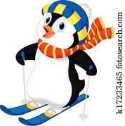 פנגווין, ציור היתולי, לגלוש