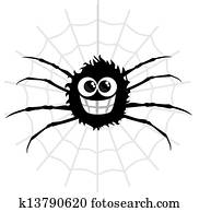 ציור היתולי, עכביש