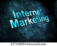 שיווקי, concept:, אינטרנט שיווקי, ב, רקע דיגיטלי
