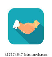 商业人, 握手