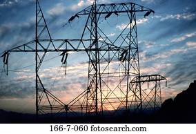 Electric Power Transmission - stock photography images. Royalty free