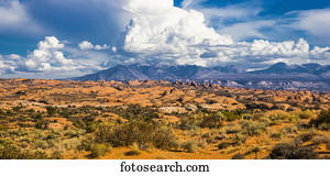 Petrified Dunes view point, Arches National Park; Moab, Utah, United States of America