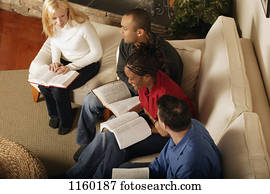 Bible study in progress