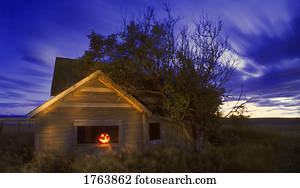 um, tomada-o-lanterna, em, dia das bruxas