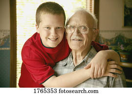 Grandfather and grandchild