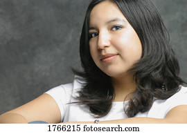 retrato, de, un, mujer