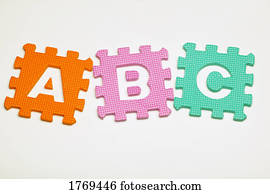 alphabet, schaum, stücke alphabet, schaum, stücke