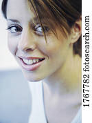 closeup, von, a, frau, gesicht