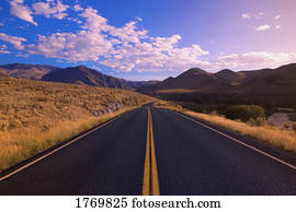 Empty road in the daytime