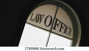 janela, de, um, lei, escritório