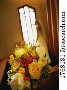 noiva, relógios, e, esperas