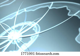 fundo, efeito, nascimento, de, energy.