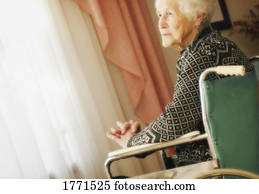 Portrait of Senior in wheelchair Portrait of Senior in wheelchair