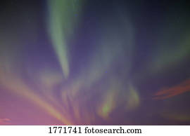 Twilight with northern lights