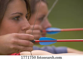 Women with bow and arrow