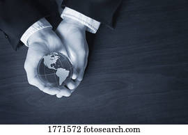 World in his hands